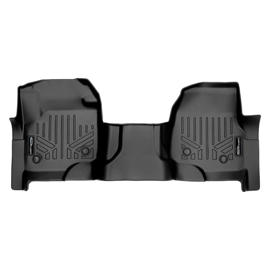 SMARTLINER Custom Fit Floor Liners For 2017-2024 SuperCab with Vinyl Flooring and 2nd Row Bench Seat with rear underseat storage