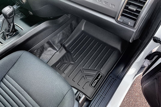 SmartCoverage™ Custom Fit Floor Liners For 2019-2023 Ford Ranger SuperCrew Cab (Vinyl Flooring)