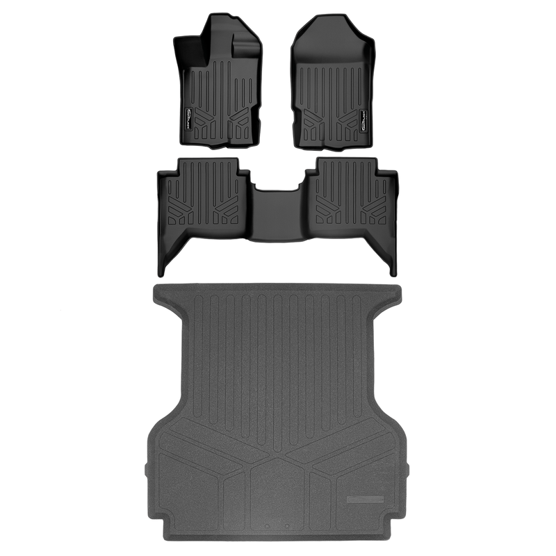 Load image into Gallery viewer, SmartCoverage™ Custom Fit Floor Liners For 2019-2023 Ford Ranger SuperCrew Cab (Vinyl Flooring)

