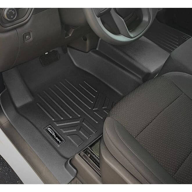 Load image into Gallery viewer, SMARTLINER Custom Fit Floor Liners For 2019-2024 GMC Sierra 1500 Double Cab With 1st Row Bench Seat (With OTH Coverage) &amp; Vinyl Flooring
