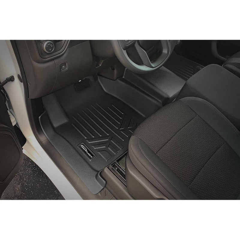 Load image into Gallery viewer, SmartCoverage™ Floor Liners For 2019-2026 Chevy Silverado 1500 Crew Cab (1st Row Bench) (OTH) | Vinyl | [No 2nd Row Storage]
