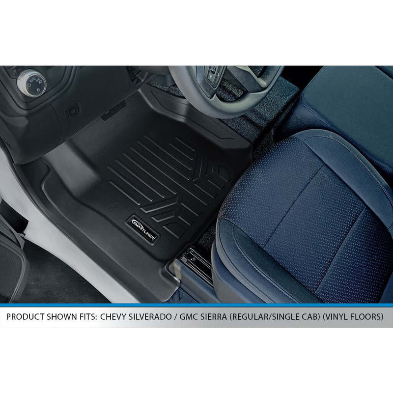 Load image into Gallery viewer, SMARTLINER Custom Fit Floor Liners For 2020-2025 Chevrolet Silverado 2500 HD | 3500 HD /  GMC Sierra 1500 (Regular Cab With Vinyl Flooring And Without OTH Coverage)
