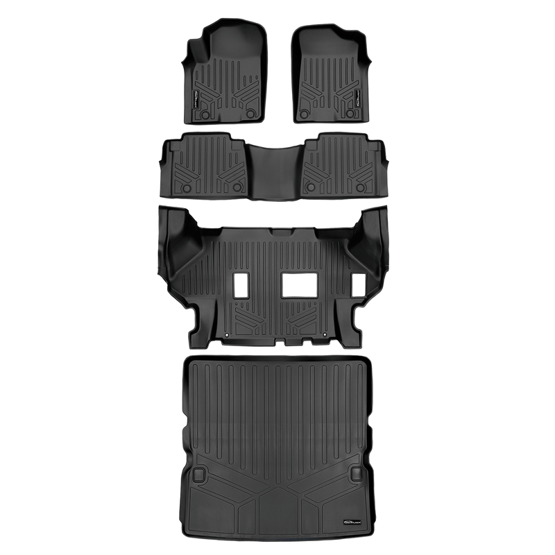 Load image into Gallery viewer, SMARTLINER Custom Fit Floor Liners For 2019-2024 Infiniti QX80 and 2019-2024 Nissan Armada No Bucket Seats &amp; Center Console Only
