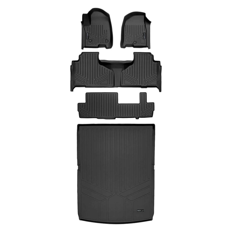 Load image into Gallery viewer, SMARTLINER Custom Fit Floor Liners For 2021-2025 GMC Yukon XL/ Yukon Denali XL with 2nd Row Bench Seat
