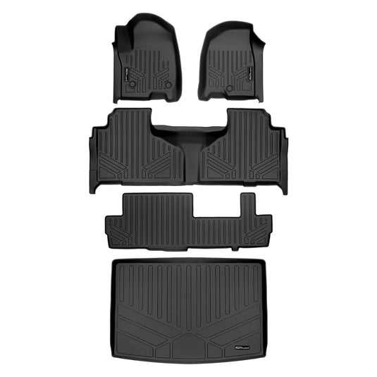 SMARTLINER Custom Fit Floor Liners For 2021-2025 Cadillac Escalade ESV with 2nd Row Bench Seat