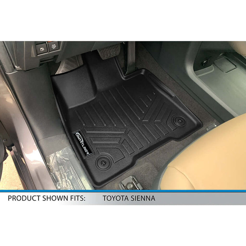Load image into Gallery viewer, SMARTLINER Custom Fit Floor Liners For 2021-2025 Toyota Sienna with 2nd Row Bucket Seats and Spare Tire
