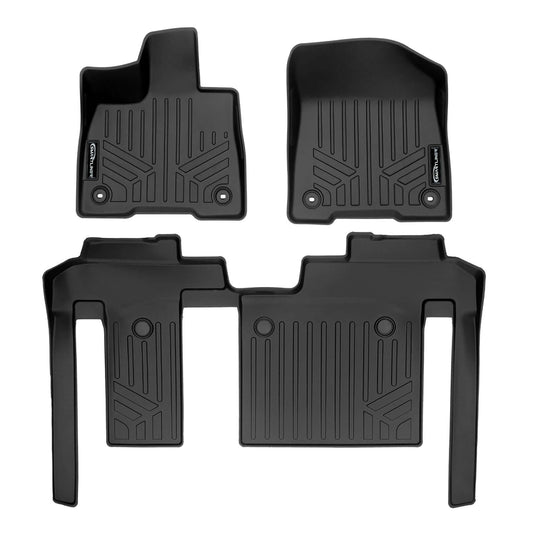 SMARTLINER Custom Fit Floor Liners For 2021-2025 Toyota Sienna with 2nd Row Bench Seat