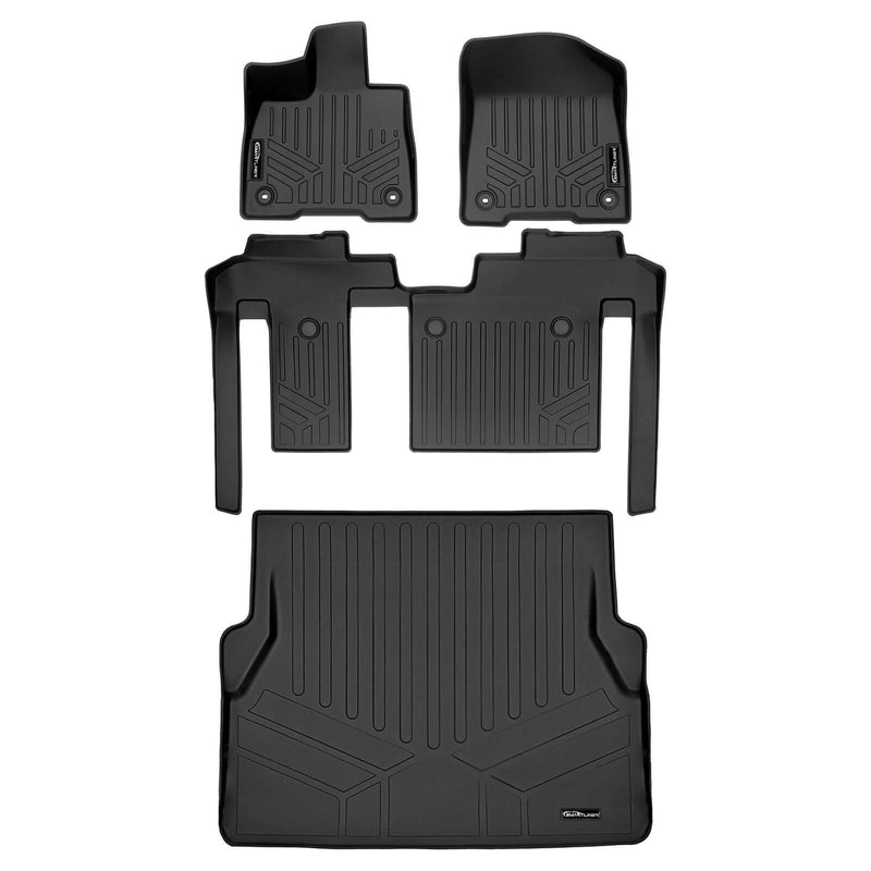 Load image into Gallery viewer, SMARTLINER Custom Fit Floor Liners For 2021-2025 Toyota Sienna with 2nd Row Bench Seat no Spare Tire
