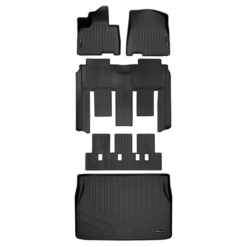 Load image into Gallery viewer, SMARTLINER Custom Fit Floor Liners For 2022-2025 Kia Carnival (7 Passenger Models With 2nd Row VIP Seats)
