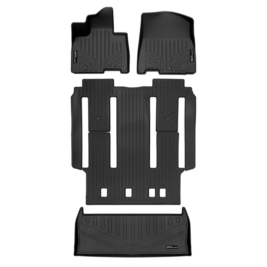 SMARTLINER Custom Fit Floor Liners For 2022-2025 Kia Carnival (7 Passenger Models Without 2nd Row VIP Seats)