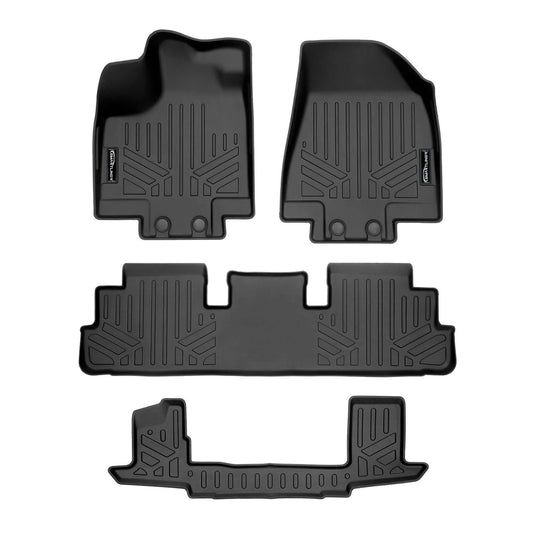 SMARTLINER Custom Fit Floor Liners For 2022-2025 Nissan Pathfinder (7 Passenger)
