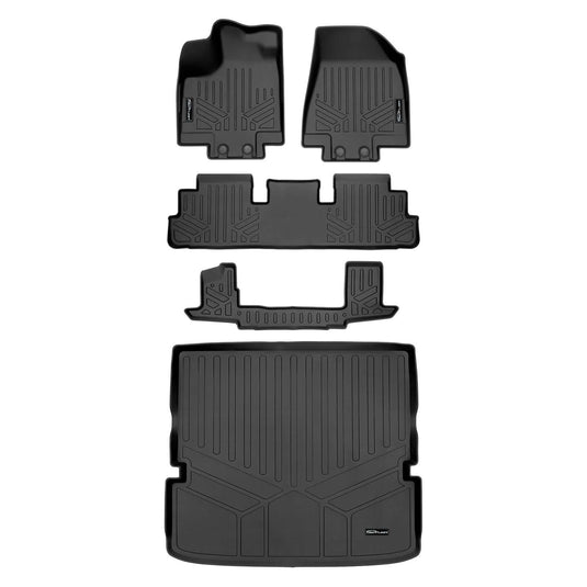 SMARTLINER Custom Fit Floor Liners For 2022-2025 Nissan Pathfinder (7 Passenger)