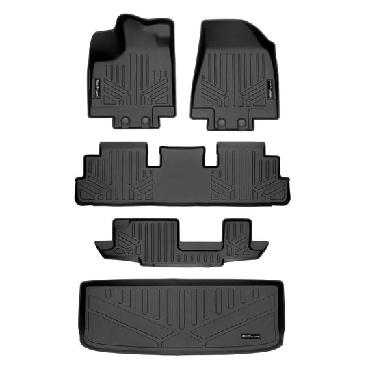SMARTLINER Custom Fit Floor Liners For 2022-2025 Nissan Pathfinder (8 Passenger)