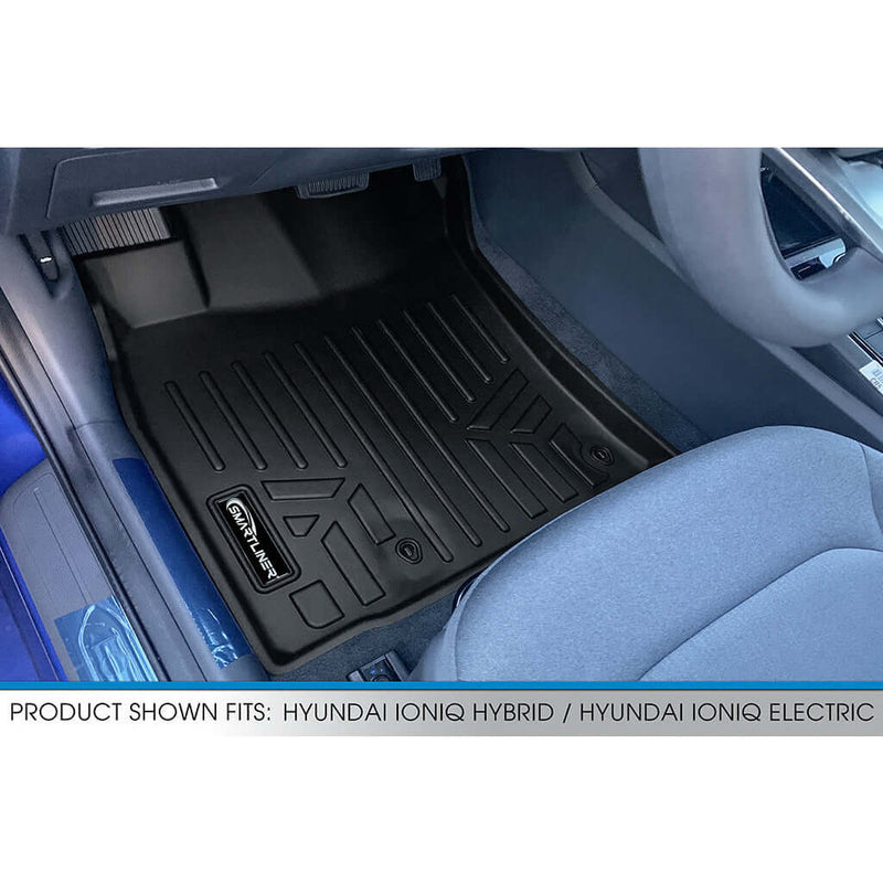Load image into Gallery viewer, SMARTLINER Custom Fit Floor Liners For 2017-2022 Hyundai Ioniq Hybrid with Subwoofer in Cargo Area (Does Not Fit Electric Models)
