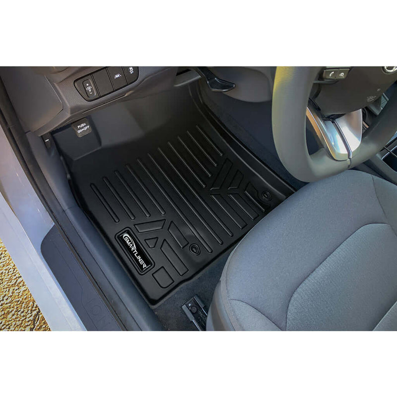Load image into Gallery viewer, SMARTLINER Custom Fit Floor Liners For 2019-2022 Hyundai Ioniq Hybrid Blue Trim no Subwoofer in Cargo Area (Does Not Fit Electric Models)

