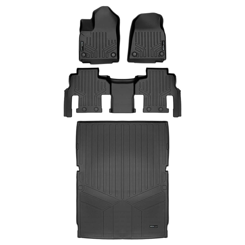 Load image into Gallery viewer, SMARTLINER Custom Fit Floor Liners For 2023-2025 Jeep Wagoneer L (8 Passenger Model)
