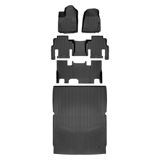 SMARTLINER Custom Fit Floor Liners For 2023-2025 Jeep Grand Wagoneer L (7 Passenger Model)
