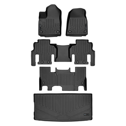 SMARTLINER Custom Fit Floor Liners For 2022-2025 Jeep Grand Wagoneer (7 Passenger Model)