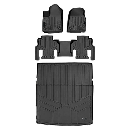 SMARTLINER Custom Fit Floor Liners For 2022-2025 Jeep Grand Wagoneer (7 Passenger Model)