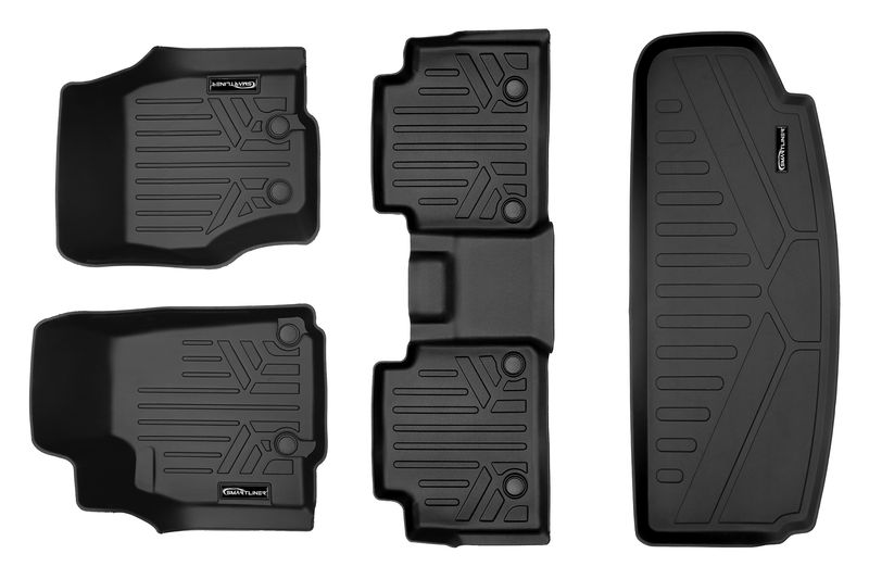 Load image into Gallery viewer, SMARTLINER Custom Fit Floor Liners For 2021-2025 Jeep Grand Cherokee L w/ 2nd Row Bucket Seats and center console
