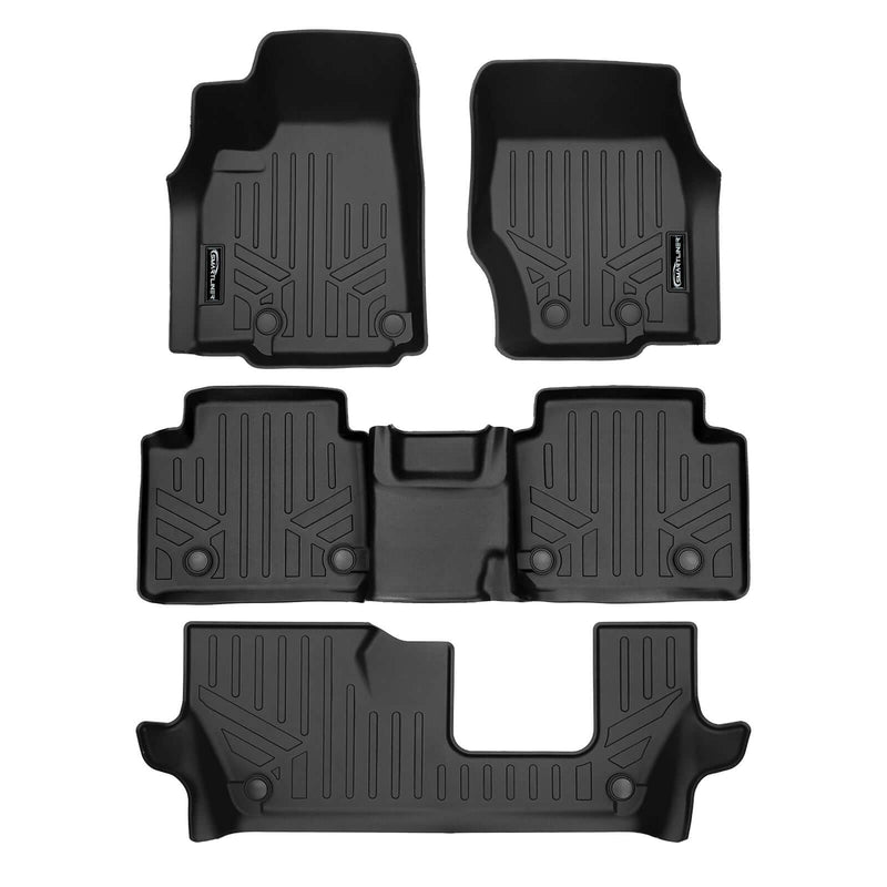 Load image into Gallery viewer, SMARTLINER Custom Fit Floor Liners For 2021-2025 Jeep Grand Cherokee L w/ 2nd Row Bench Seat
