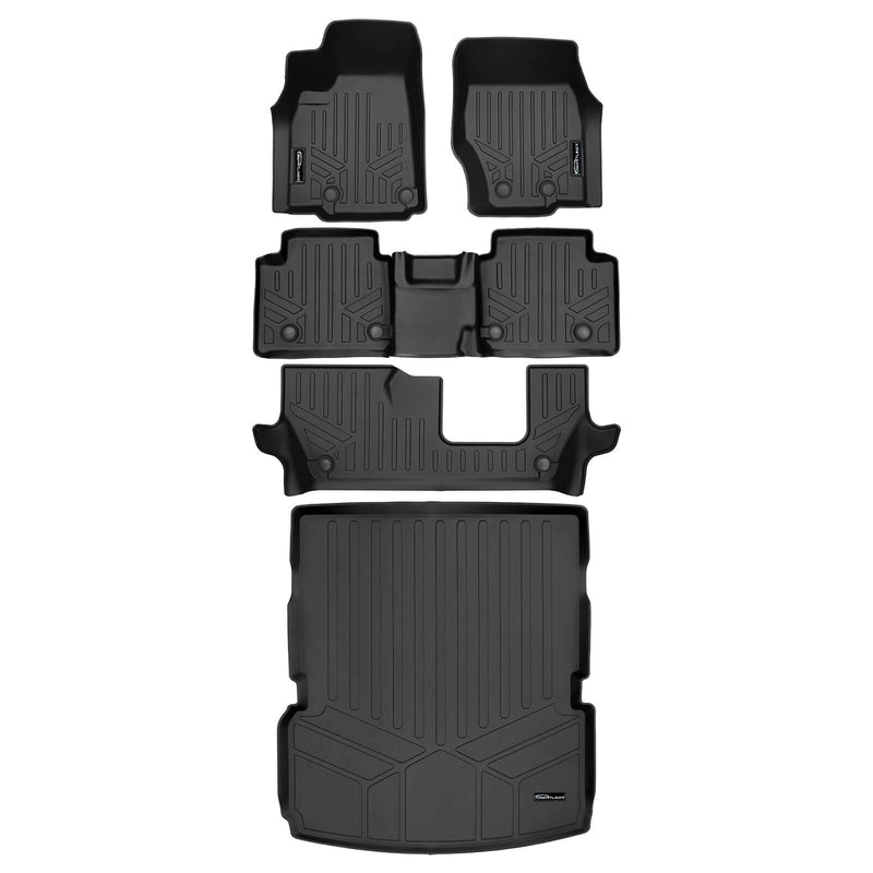 Load image into Gallery viewer, SMARTLINER Custom Fit Floor Liners For 2021-2025 Jeep Grand Cherokee L w/ 2nd Row Bench Seat (No subwoofer)
