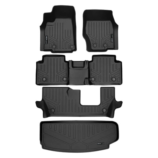 SMARTLINER Custom Fit Floor Liners For 2021-2025 Jeep Grand Cherokee L w/ 2nd Row Bench Seat