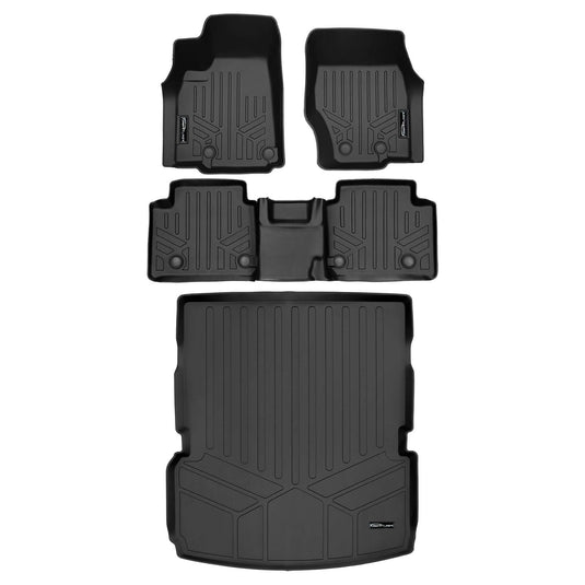 SMARTLINER Custom Fit Floor Liners For 2021-2025 Jeep Grand Cherokee L w/ 2nd Row Bench Seat