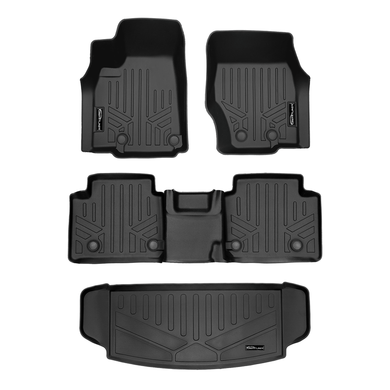 Load image into Gallery viewer, SMARTLINER Custom Fit Floor Liners For 2021-2025 Jeep Grand Cherokee L with 2nd Row Bucket Seats With Center Console (No subwoofer)
