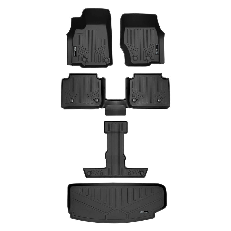 Load image into Gallery viewer, SMARTLINER Custom Fit Floor Liners For 2021-2025 Jeep Grand Cherokee L with 2nd Row Bucket Seats With Center Console
