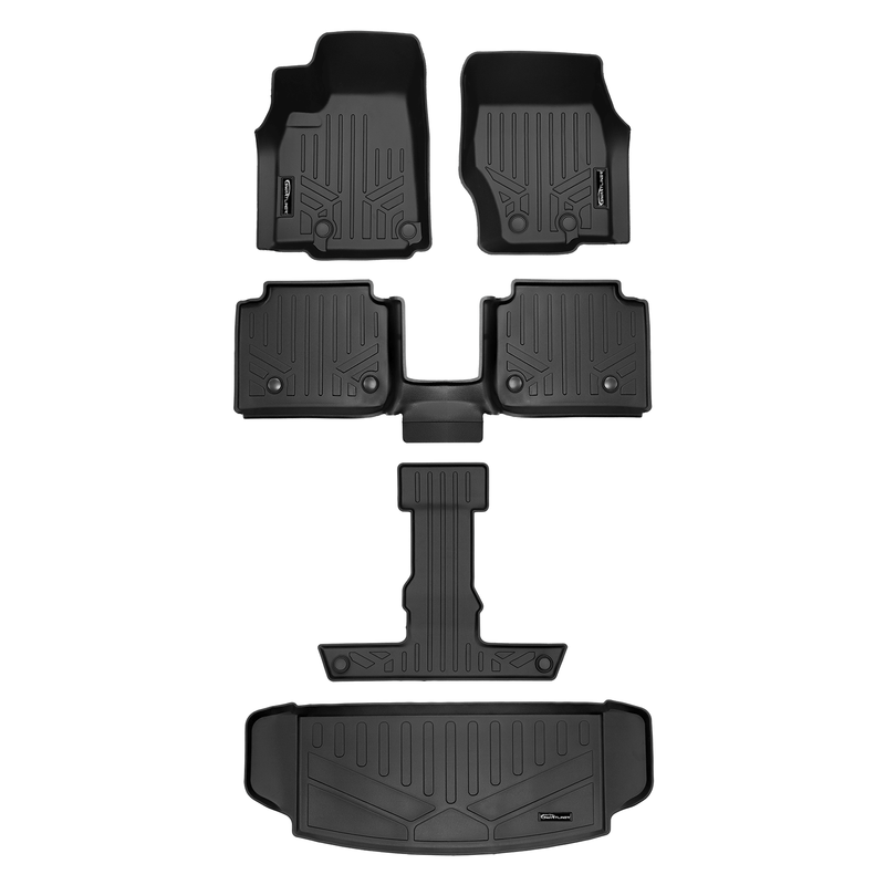 Load image into Gallery viewer, SMARTLINER Custom Fit Floor Liners For 2021-2025 Jeep Grand Cherokee L with 2nd Row Bucket Seats With Center Console (No subwoofer)
