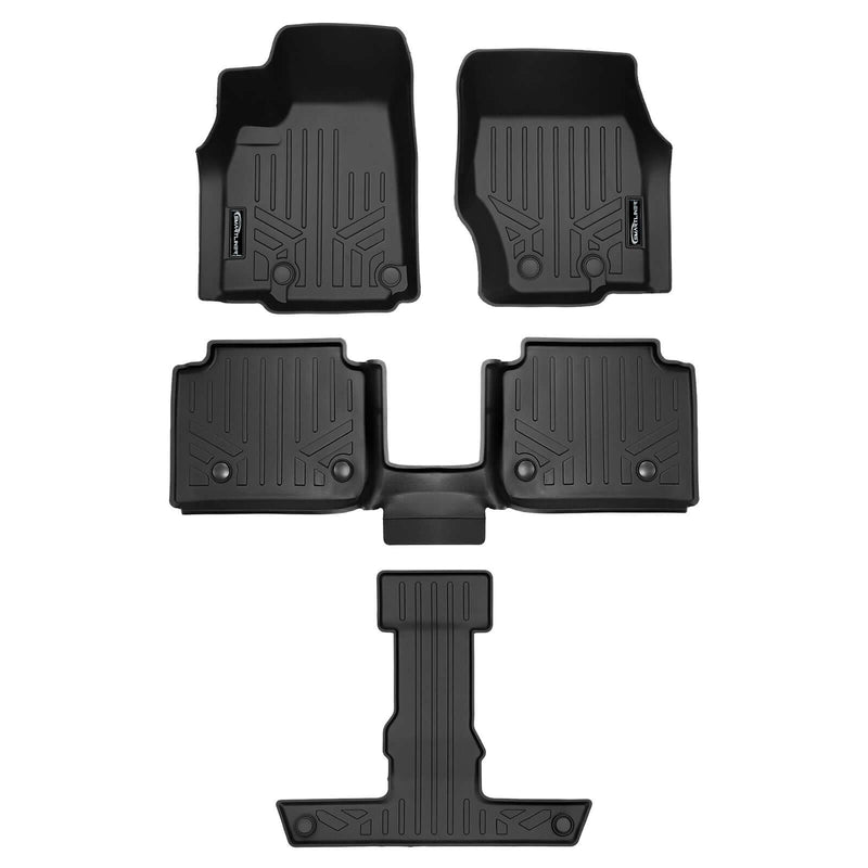 Load image into Gallery viewer, SMARTLINER Custom Fit Floor Liners For 2021-2025 Jeep Grand Cherokee L with 2nd Row Bucket Seats With Center Console (No subwoofer)
