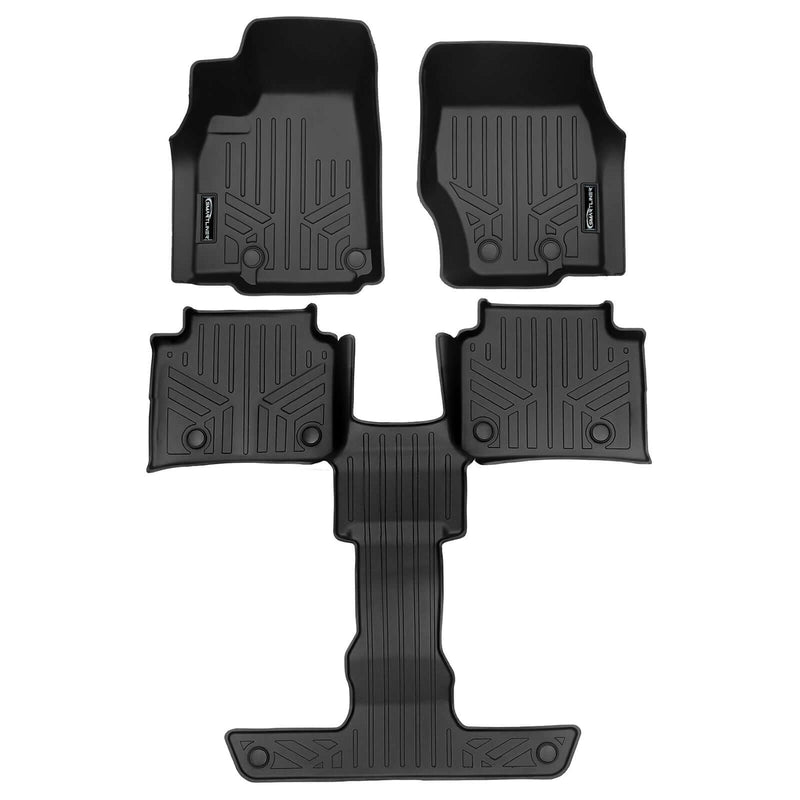 Load image into Gallery viewer, SMARTLINER Custom Fit Floor Liners For 2021-2025 Jeep Grand Cherokee L with 2nd Row Bucket Seat No Center Console with in between Coverage

