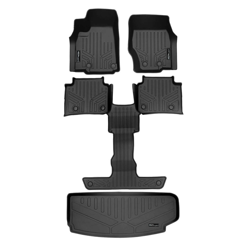 Load image into Gallery viewer, SMARTLINER Custom Fit Floor Liners For 2021-2025 Jeep Grand Cherokee L with 2nd Row Bucket Seat No Center Console with in between Coverage
