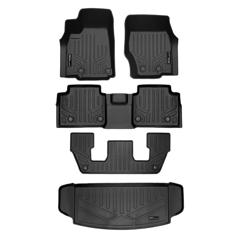 Load image into Gallery viewer, SMARTLINER Custom Fit Floor Liners For 2021-2025 Jeep Grand Cherokee L w/ 2nd Row Bucket Seats and center console (No subwoofer)
