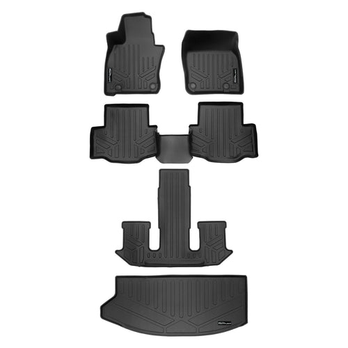 SMARTLINER Custom Fit Floor Liners For 2024-2025 Mazda CX-90 (Only Fits 2nd Row Bucket Seats With Center Console)