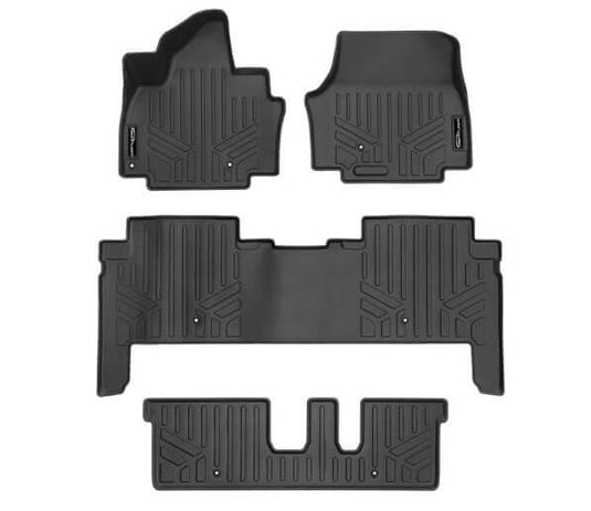 SMARTLINER Custom Fit Floor Liners Compatible With 2024 - 2025 Kia EV9 (2nd Row Bench Seat)