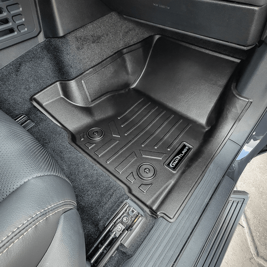 SMARTLINER All Weather Custom Fit Floor Liner Compatible With 2024-2025 Toyota Tacoma Carpet Xtra Cab with Manual Transmission