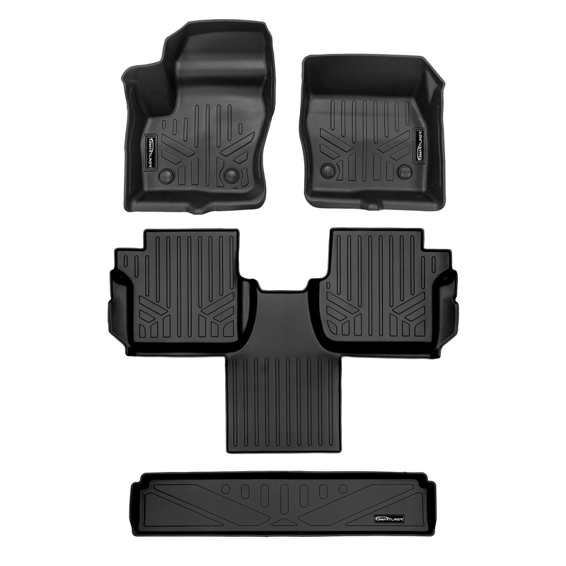 Load image into Gallery viewer, SMARTLINER Custom Fit Floor Liner Set Compatible With 2018-2025 Transit Connect With Vinyl Flooring and without secondary footrest (Short and Long Wheelbase)
