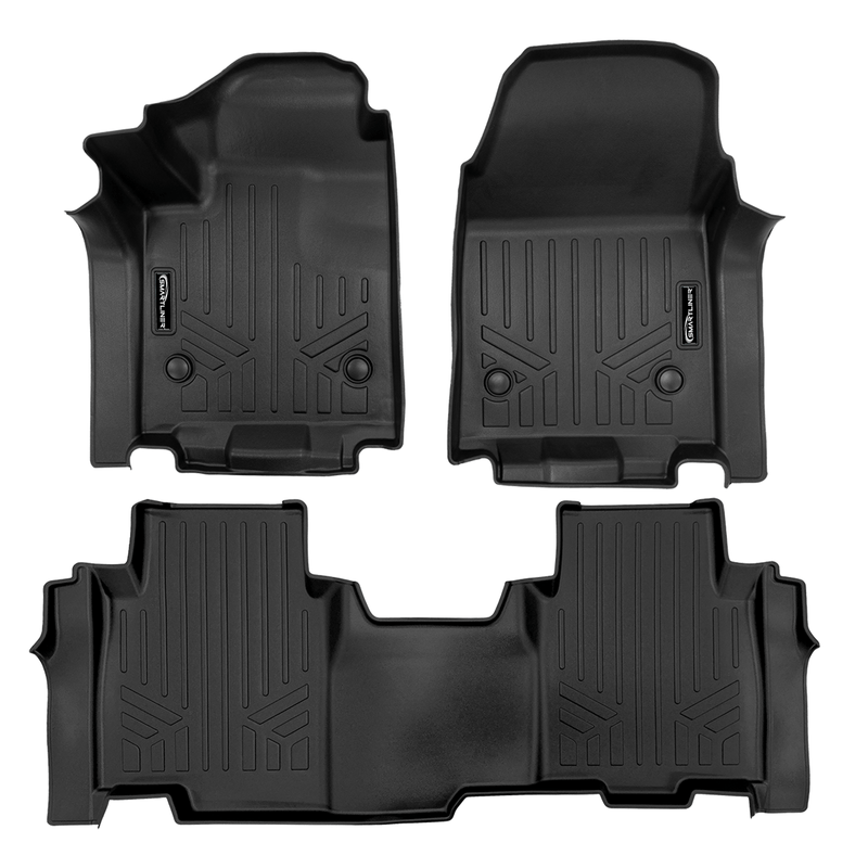 Load image into Gallery viewer, SMARTLINER Custom Fit Floor Mat Liner Set Compatible With 2025-2026 Chevrolet Silverado EV /GMC Sierra EV(Carpet Flooring)
