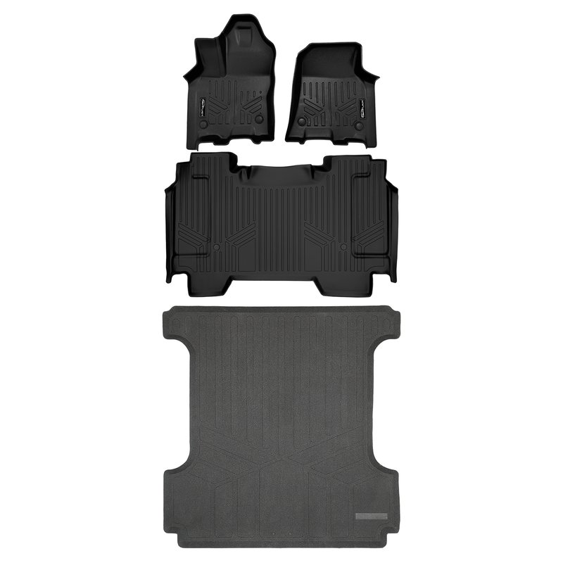 Load image into Gallery viewer, SmartCoverage™ Custom Fit Floor Liners For 2025-2026 Ram 1500 Crew Cab without Rear Underseat Storage Box (Bucket Seats)
