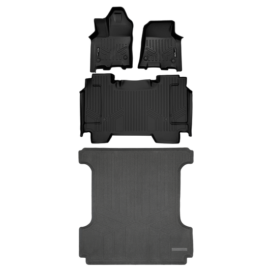 SmartCoverage™ Custom Fit Floor Liners For 2025-2026 Ram 1500 Crew Cab without Rear Underseat Storage Box (Bucket Seats)