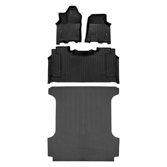 SmartCoverage™ Custom Fit Floor Liners For 2025-2026 Ram 1500 RHO Crew Cab with Rear Underseat Storage Box with 1st Row Bucket Seats