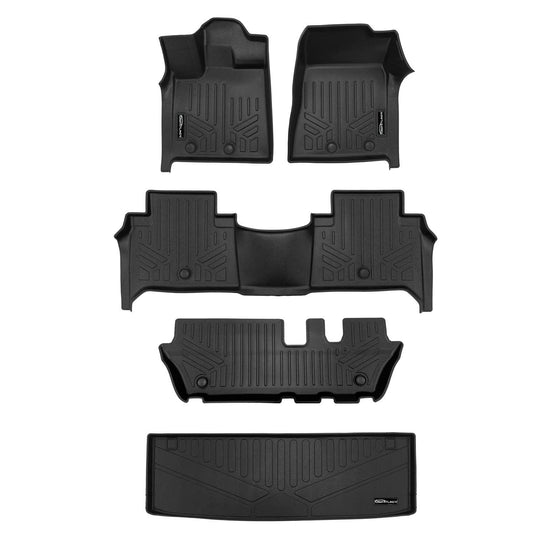 SMARTLINER Floor Liners for 2025-2026 Infiniti QX80/2025 Nissan Armada Without Bucket Seats & Center Console Only
