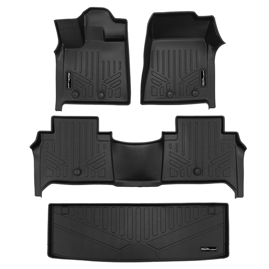 SMARTLINER Custom Fit Floor Liners For 2025 Infiniti QX80 and 2025 Nissan Armada Bucket Seats & Center Console Only