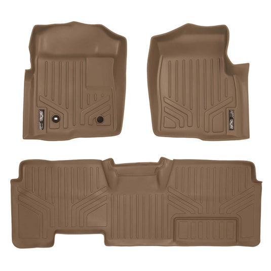 Smart Trim™ Custom Fit Floor Liners For 2009-2010 Ford F-150 SuperCab Non Flow-Through Center Console