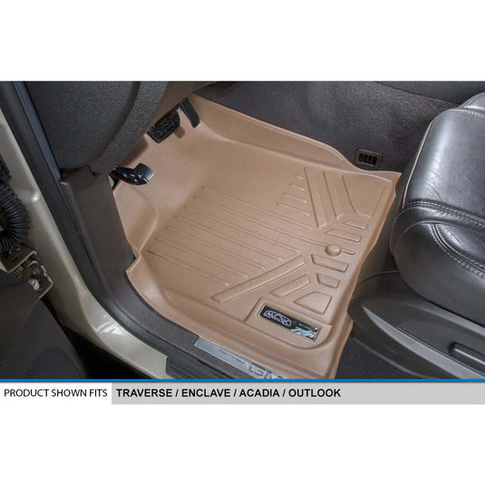 SMARTLINER Custom Fit Floor Liners For 2008 - 2017 Buick Enclave with 2nd Row Bucket Seats