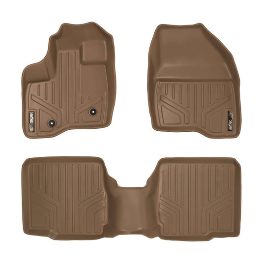 SMARTLINER Custom Fit Floor Liners For 2011-2014 Ford Explorer (with 2nd Row Center Console)