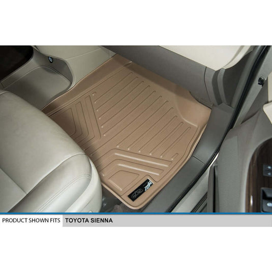 SMARTLINER Custom Fit Floor Liners For 2011-2012 Sienna (8 Passenger Model with Power Folding 3rd Row Seats)