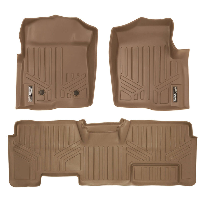 Load image into Gallery viewer, Smart Trim™ Custom Fit Floor Liners For 2011-2014 Ford F-150 SuperCab Non Flow Center Console

